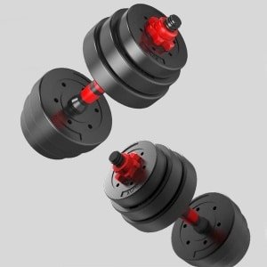 Verstelbare Halterset 20 kg - 2 in 1 Dumbbell en Stang voor Krachttraining Mannen en Vrouwen