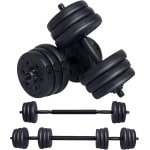 Verstelbare Halterset 20 kg met Verlengstang voor Krachttraining en Fitness