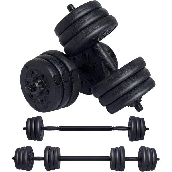 Verstelbare Halterset 20 kg met Verlengstang voor Krachttraining en Fitness