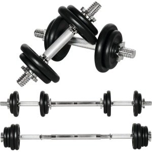 Verstelbare Halterset 20 kg voor Krachttraining Thuis en Gym