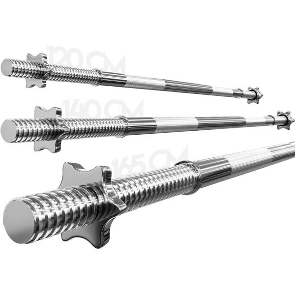 Verstelbare Halterstang - 120/140/165 cm, Diameter 30 mm, Gewichten tot 300 kg - Ideaal voor Krachttraining en Fitness