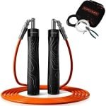 Verstelbare Jump Rope met Gewicht - 3 Verwisselbare Touwen voor HIIT, Krachttraining en Cardio - Inclusief Draagtas