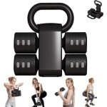Verstelbare Kettlebell Set 4-in-1 (2,5 kg tot 5,5 kg) voor Krachttraining Thuis