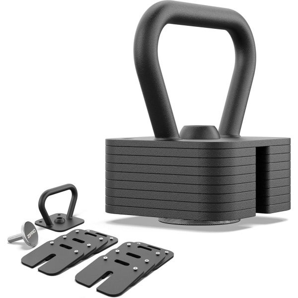 Verstelbare Kettlebell tot 19 kg voor Krachttraining en Fitness Thuis