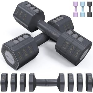 Verstelbare Korte Halters Set van 2 tot 45 kg - Krachttraining Dumbbells met Gewichten dumbbell set