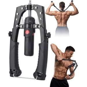 Verstelbare Krachttrainer Armen en Borst - Hydraulisch Fitnessapparaat voor Spieropbouw