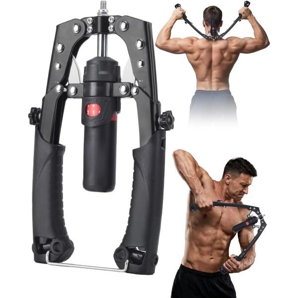 Verstelbare Krachttrainer Armen en Borst - Hydraulisch Fitnessapparaat voor Spieropbouw