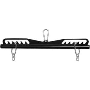 Verstelbare LAT Pull Down Bar Accessoire met 2 Karabijnhaken - Ideaal voor Kabelmachine en Krachttraining