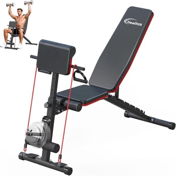 Verstelbare Opvouwbare Fitness Bank voor Krachttraining en Workout