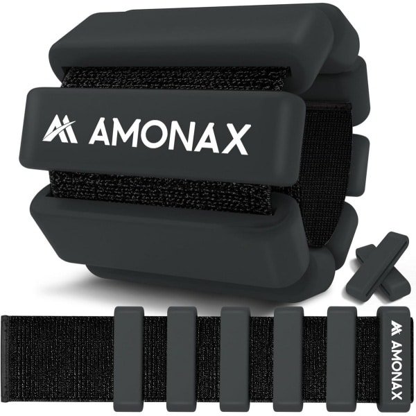 Verstelbare Pols- en Enkelgewichten 0.5kg/1kg - Krachttraining, Pilates, Yoga, Looptraining - Comfortabele Siliconen, Veilige Klittenband Sluiting - Duurzaam Gietijzer