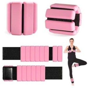 Verstelbare Pols- en Enkelgewichten voor Training - 2 Pond - Silicone Armbanden voor Yoga, Fitness en Krachttraining
