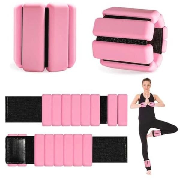 Verstelbare Pols- en Enkelgewichten voor Training - 2 Pond - Silicone Armbanden voor Yoga, Fitness en Krachttraining