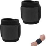 Verstelbare Polsbandages - Polssteunen Fitness - Krachttraining Stabiliteit - Ademend Nylon Materiaal - Universele Pasvorm - Zwart