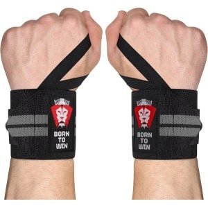 Verstelbare Polsbanden met Duimlus voor Gewichtheffen, Powerlifting en Krachttraining