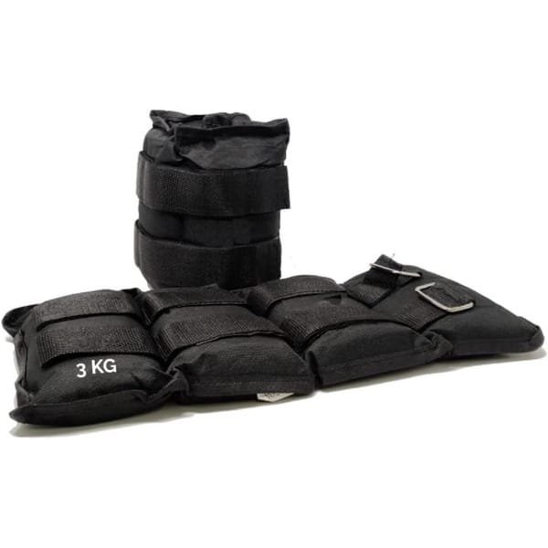 Verstelbare Polsgewichten en Enkelgewichten (Set van 2 x 3 kg) voor Fitness en Krachttraining