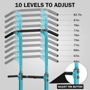 Verstelbare Power Tower Optrekstang voor Thuis en Fitness - Krachttraining en Dips