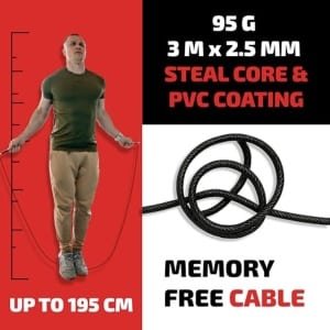 Verstelbare Speed Jump Rope voor Fitness, Cardio, en Sporttraining - Geschikt voor Gewichtheffen, Boksen en Thuiswerkouts