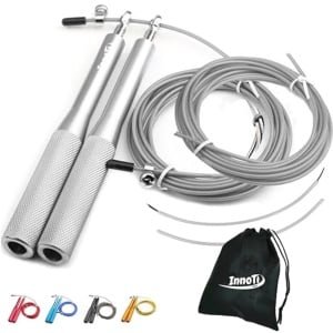 Verstelbare Speed Skipping Rope voor Fitness en Crossfit - Lichtgewicht Aluminium Touw met Extra Kabels - Ideaal voor Dubbele Sprongen
