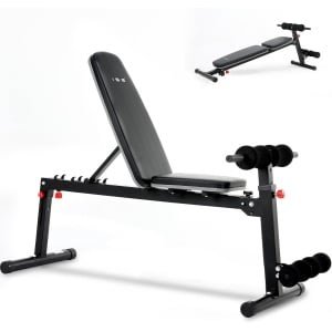 Verstelbare Trainingsbank met Beensteun voor Krachttraining en Fitness Thuis