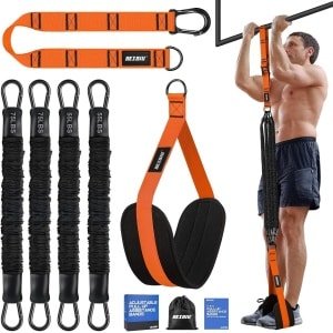 Verstelbare Weerstandsbanden Set voor Pull-Ups en Krachttraining (Tot 113 kg Hulp)