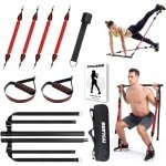 Verstelbare Workout Fitness Bar Set met Weerstandsbanden voor Krachttraining en Yoga