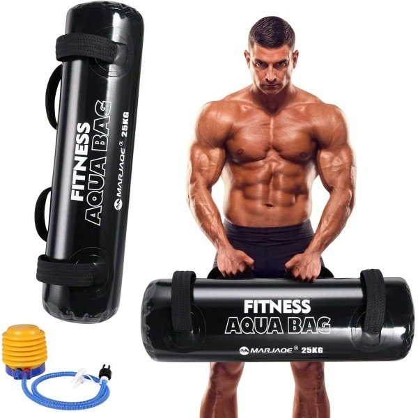 Verstelbare gewichtheffen waterzak voor krachttraining - 25 kg aquatas met voetpomp