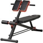 Verstelbare halterbank fitnessbank multifunctioneel ROLIPO - buiktrainer trainingsbank voor thuis - inklapbare weight bench met rugleuning verstelbaar - krachttraining bank voor borst rug benen - fitness bench staal zwart - 64 x 146 x 73,5-85 cm