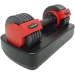 Verstelbare halterset met opbergtas voor krachttraining en bodybuilding