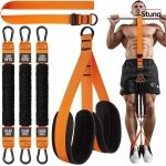 Verstelbare optrekondersteuning met weerstandsbanden voor krachttraining thuis