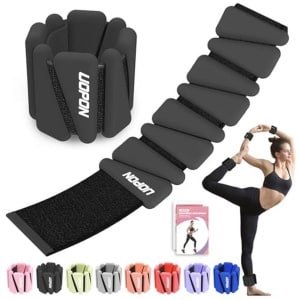 Verstelbare pols- en enkelgewichten set van 2 voor dames - perfect voor yoga, pilates en cardio