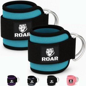 Verstevigde Enkelbandages voor Fitness & Krachttraining - Met D-Ring voor Kabelmachine
