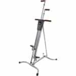 Verticale Klimmer - Cardio Stepper - Thuis Fitness - 5 Niveaus Verstelbaar - 135-203 cm Hoog - Zilver Grijs