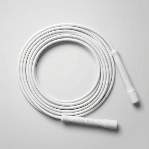 Verzwaard Springtouw - Fitness Touw - Cardio Training - Hybride Kabel - 304 cm Verstelbaar - Titan White