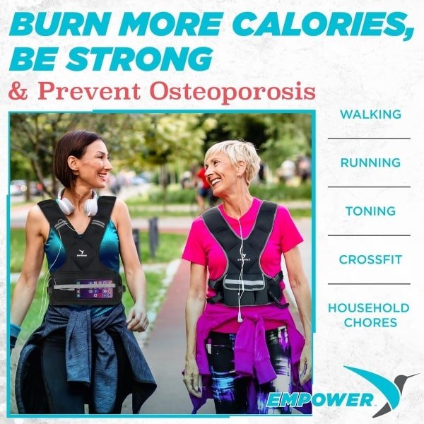 Verzwaard Trainingsvest voor Dames - Weerstand voor Krachttraining, Hardlopen en Cardio
