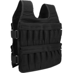 Verzwaard Vest - Zandzakvest Training - Krachttraining Fitness - Ademend Net Materiaal - 53 x 44 cm - Zwart