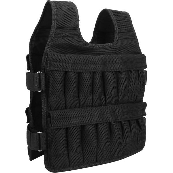 Verzwaard Vest - Zandzakvest Training - Krachttraining Fitness - Ademend Net Materiaal - 53 x 44 cm - Zwart