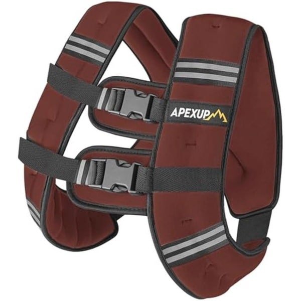 Verzwaard vest voor krachttraining en hardlopen - 11,3 kg met reflecterende strepen