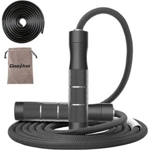 Verzwaarde Springtouw voor Fitness - Verstelbare Lengte, Aluminium Handgrepen, Ideaal voor HIIT en Crossfit