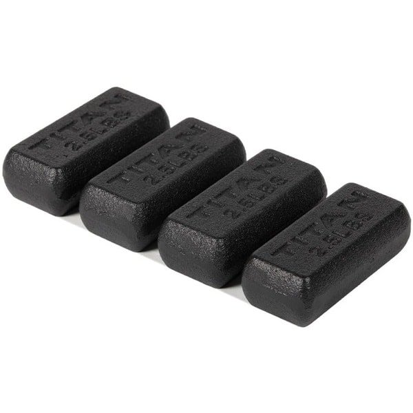 Verzwaaring Gewichtsstaven 4x 1.1 kg Gietijzer voor Vesten - Verstelbaar Extra Gewicht Krachttraining