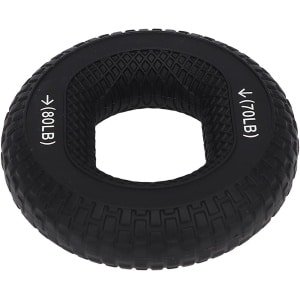 Vinger Trainer - Grip Versterker - Hand Krachttraining - Dubbele Weerstand Ring - 70-80 Lbs - Zwart