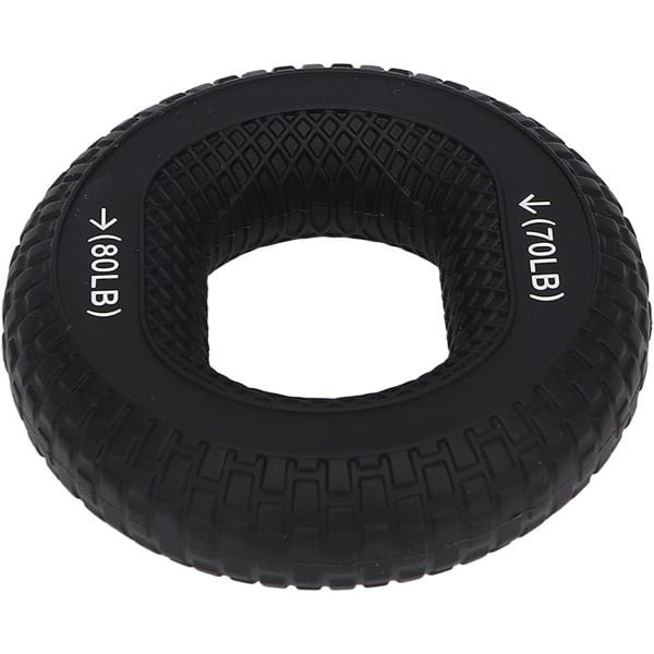 Vinger Trainer - Grip Versterker - Hand Krachttraining - Dubbele Weerstand Ring - 70-80 Lbs - Zwart