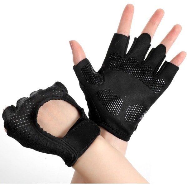 Vingerloze Fitnesshandschoenen met Dikke Vulling en Handpalmbescherming voor Gewichtheffen en Krachttraining