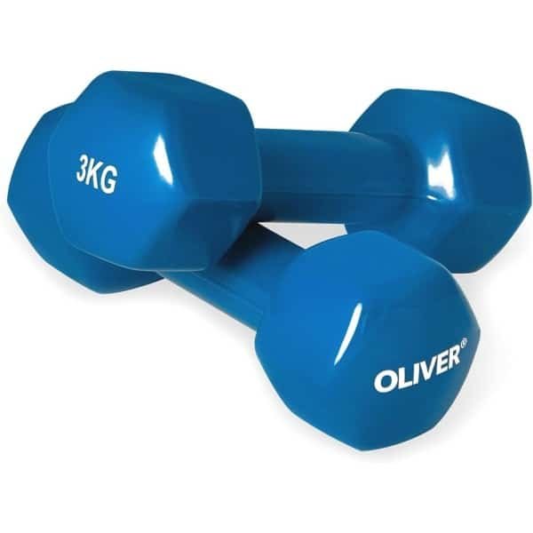 Vinyl Halters Met Diverse Gewichten Voor Effectieve Krachttraining