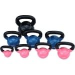 Vinyl Kettlebell Gewichten voor Krachttraining 2-24 kg