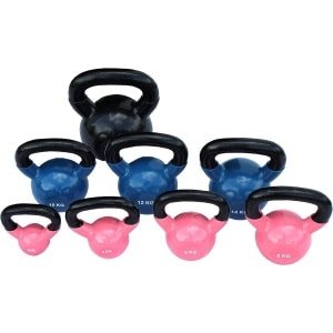 Vinyl Kettlebell Gewichten voor Krachttraining 2-24 kg