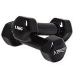 Vinyl Krachttraining Halter 2 x 1,5 kg - Perfecte Gewichten voor Workout