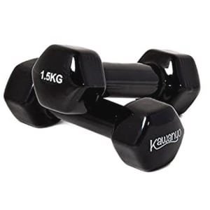 Vinyl Krachttraining Halter 2 x 1,5 kg - Perfecte Gewichten voor Workout