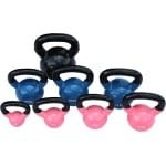Vinylgecoate Kettlebells voor Krachttraining - 2 tot 24 kg