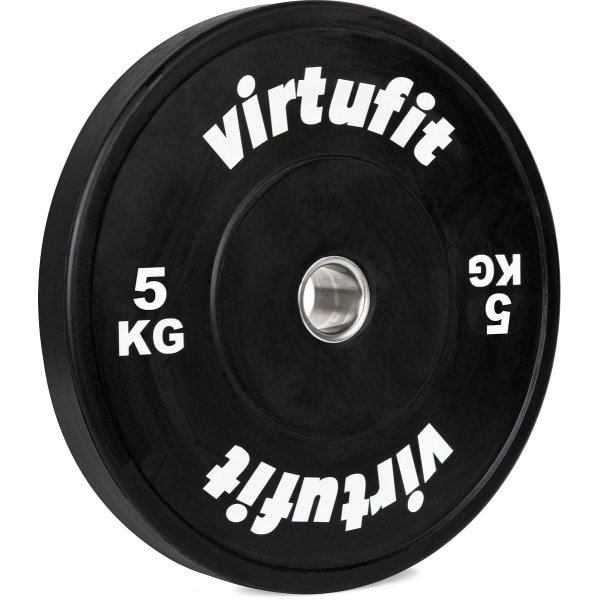 VirtuFit Bumper Plate - 50 mm - 5 kg - Olympische Halterschijf van Rubber - Duurzaam Materiaal - Schokabsorberende Bumper Plates - CrossFit & Krachttraining