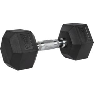 VirtuFit Hexa Dumbbell Pro - 10 kg - Hexagon Dumbbell - Duurzaam en Slijtvast - Krachttraining - Gewicht - CrossFit & Fitness - Geschikt voor Beginners en Professionals - Per Stuk Verkocht